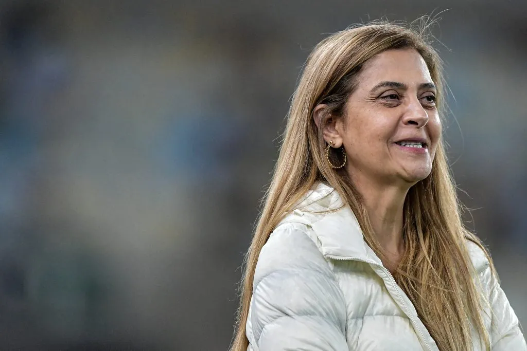 RJ – RIO DE JANEIRO – 24/07/2024 – BRASILEIRO A 2024, FLUMINENSE X PALMEIRAS – Leila Pereira presidente do Palmeiras antes da partida contra o Fluminense no estadio Maracana pelo campeonato Brasileiro A 2024. Foto: Thiago Ribeiro/AGIF