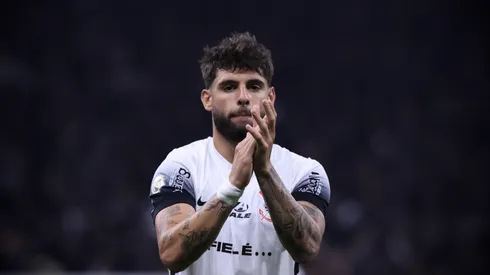 Yuri Alberto jogador do Corinthians comemora seu gol durante partida contra o Grêmio no estádio Arena Corinthians pelo campeonato Brasileiro A 2024. Foto: Marcello Zambrana/AGIF