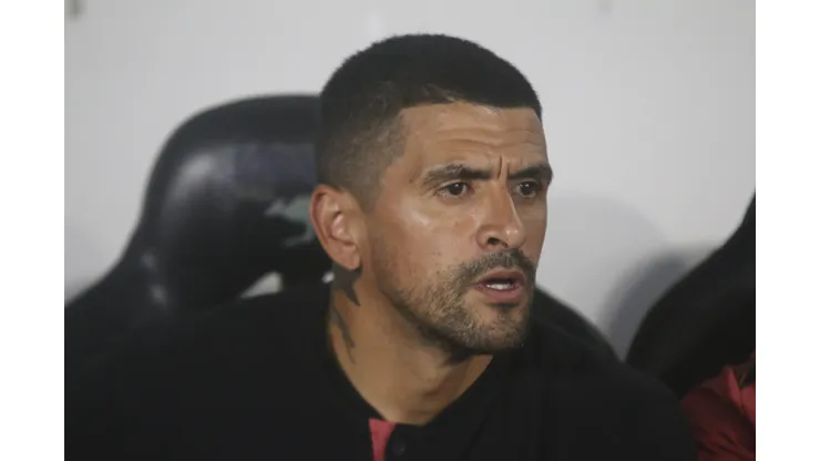 Lucho durante confronto contra o Bragantino no Brasileirão 2024.