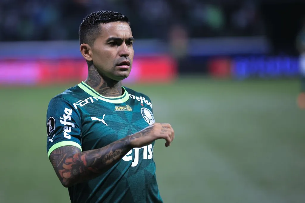SP – SAO PAULO – 09/08/2023 – LIBERTADORES 2023, PALMEIRAS X ATLETICO-MG – Dudu jogador do Palmeiras durante partida contra o Atletico-MG no estadio Arena Allianz Parque pelo campeonato Libertadores 2023. Foto: Ettore Chiereguini/AGIF