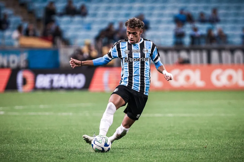 Bitello durante partida contra o América-MG no Brasileirão 2023. Foto: Maxi Franzoi/AGIF