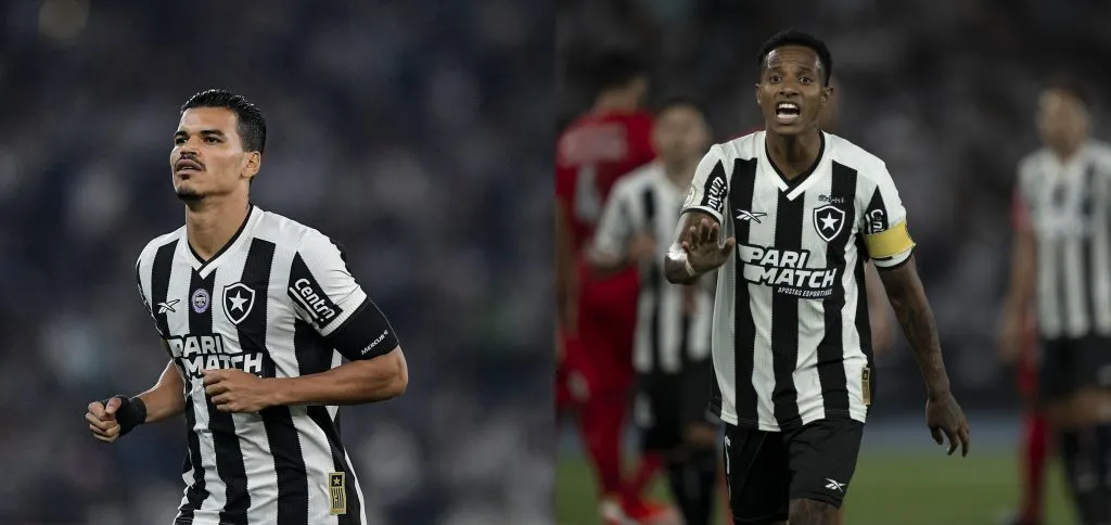 Danilo, volante do Botafogo (Imagem: Thiago Ribeiro/AGIF) e Tchê Tchê (Imagem: Jorge Rodrigues/AGIF)