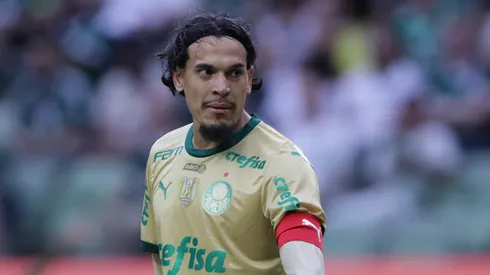 Gustavo Gómez jogador do Palmeiras durante partida contra o Fluminense no estádio Arena Allianz Parque pelo campeonato Brasileiro A 2024. Foto: Ettore Chiereguini/AGIF