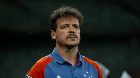 Fernando Diniz técnico do Cruzeiro durante partida contra o Palmeiras no estádio Mineirão pelo campeonato Brasileiro A 2024. Foto: Fernando Moreno/AGIF