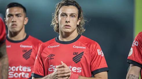 Canobbio jogador do Athletico-PR durante partida contra o Goias no estadio Serrinha pelo campeonato Brasileiro A 2023.