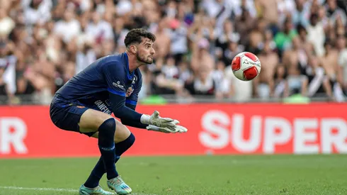 Fabricio goleiro do Nova Iguacu durante partida contra o Vasco no estadio Maracana pelo campeonato Carioca 2024. Foto: Thiago Ribeiro/AGIF