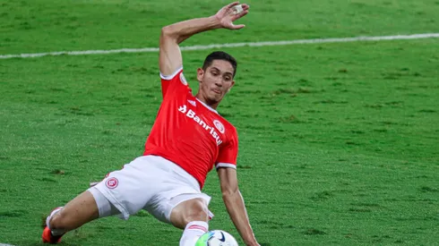 Praxedes jogador do Internacional durante partida contra o Goias no estadio Beira-Rio pelo campeonato Brasileiro A 2020. Foto: Fernando Alves/AGIF