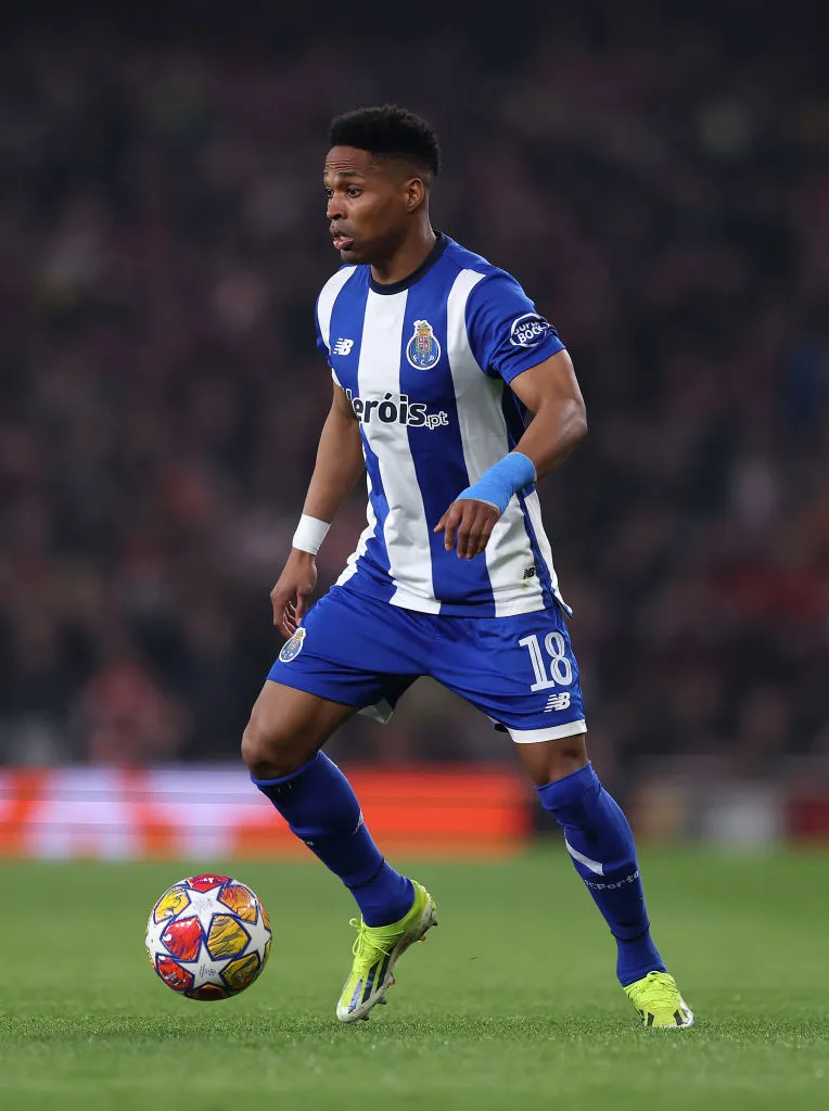 LONDON, ENGLAND – MARCH 12: Wendell of Porto during the UEFA Champions League 2023/24 round of 16 second leg match between Arsenal FC and FC Porto at Emirates Stadium on March 12, 2024 in London, England. (Photo by Julian Finney/Getty Images)