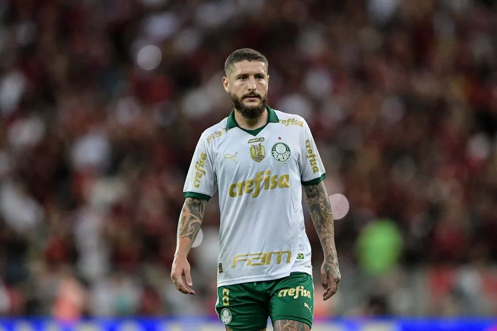 Zé Rafael, jogador do Palmeiras, durante partida contra o Flamengo (Foto: Thiago Ribeiro/AGIF)