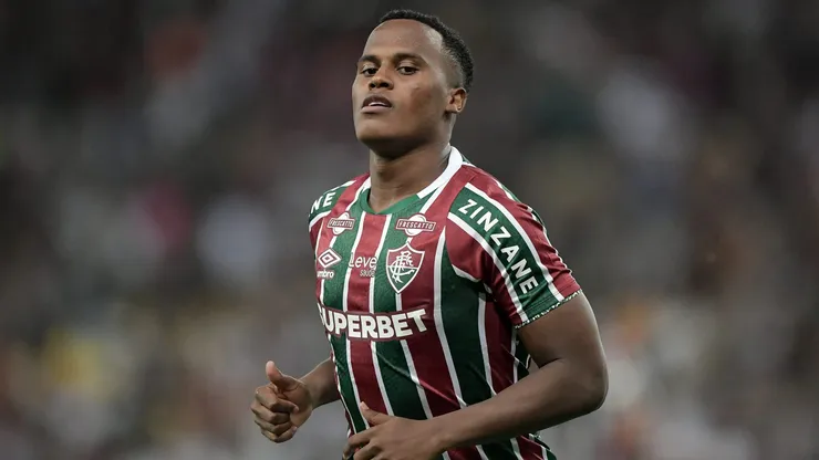 Arias jogador do Fluminense durante partida contra o Cuiaba no estadio Maracana pelo campeonato Brasileiro A 2024.