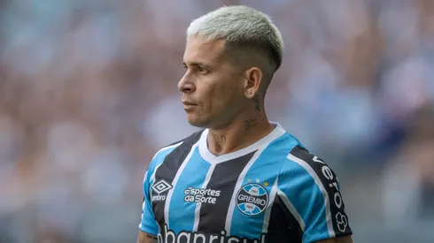 Soteldo, jogador do Grêmio, durante partida contra o Corinthians pelo Brasileirão Betano.