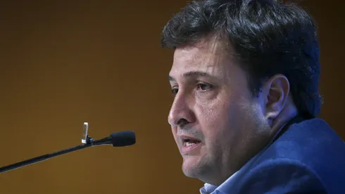 RS - Porto Alegre - 08/12/2022 - GREMIO, COLETIVA DE IMPRENSA - Alberto Guerra presidente do Gremio durante em coletiva de imprensa realizada no Arena do Gremio. Foto: Fernando Alves/AGIF