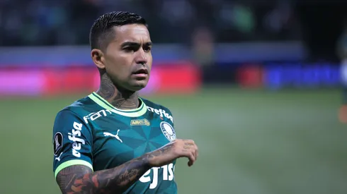 Dudu, jogador do Palmeiras, durante partida contra o Atlético-MG (Foto: Ettore Chiereguini/AGIF)