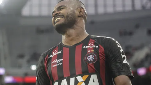 Nikao jogador do Atletico-PR durante partida contra o America-MG no estadio Arena da Baixada pelo campeonato Brasileiro A 2018.