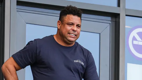 Ronaldo Nazário dono do Cruzeiro durante partida contra o Atlético-MG no estádio Mineirão pelo campeonato Mineiro 2024. Foto: Gilson Lobo/AGIF