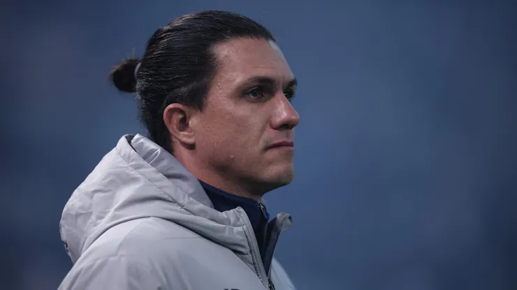 Maurício Barbieri, tecnico do Athletico, enquanto treinava o RB Bragantino, em 2022.