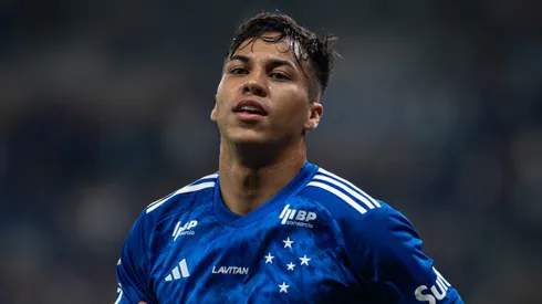 Kaio Jorge, jogador do Cruzeiro, durante partida contra o Criciúma pelo Brasileirão Betano.