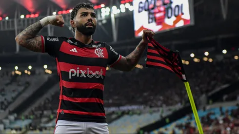 Gabigol, jogador do Flamengo, durante partida contra o Corinthians pela Copa Betano do Brasil.