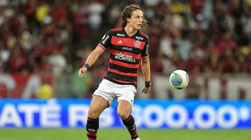 David Luiz, jogador do Flamengo, durante partida contra o Athletico-PR (Foto: Thiago Ribeiro/AGIF)
