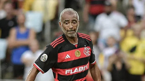 Romario jogador do Flamengo durante partida contra o Amigos da Italia no estadio Maracana pelo campeonato A Ultima Batalha do Imperador. Foto: Thiago Ribeiro/AGIF