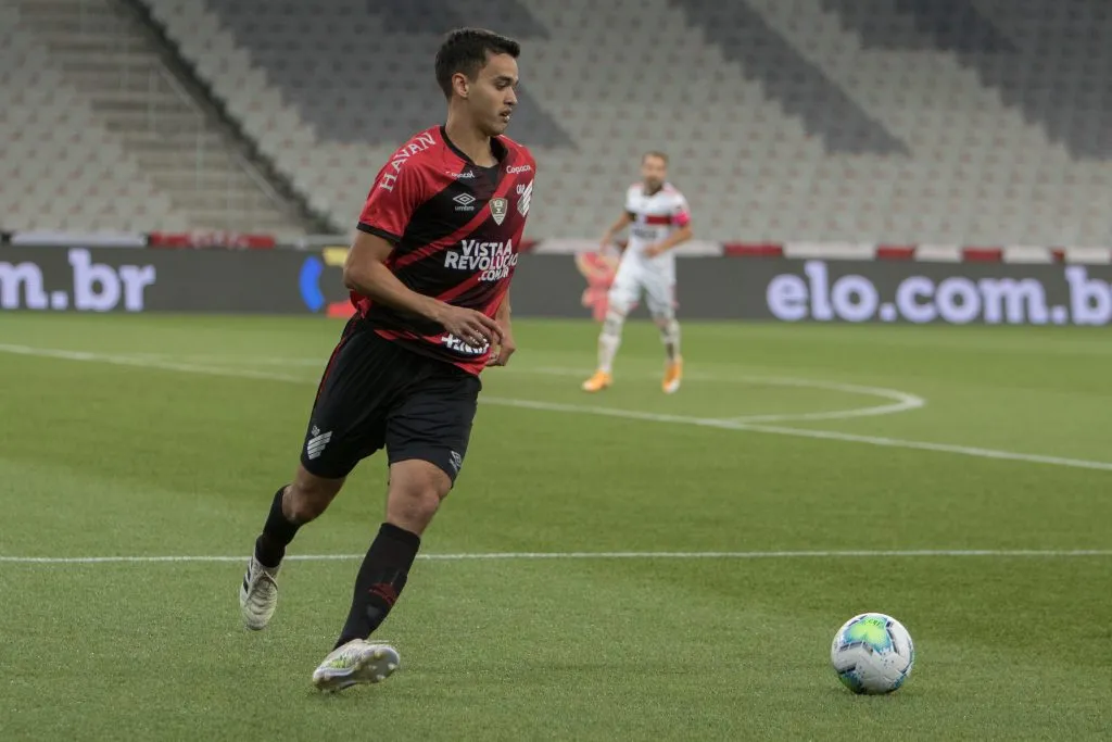 Felipe Aguilar jogador do Athletico-PR durante partida contra o Flamengo no estadio Arena da Baixada pelo campeonato Copa do Brasil 2020. Foto: Robson Mafra/AGIF