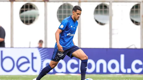 Lucas Oliveira jogador do Cruzeiro durante partida contra o Goias no estadio Independencia pelo campeonato Brasileiro A 2023.