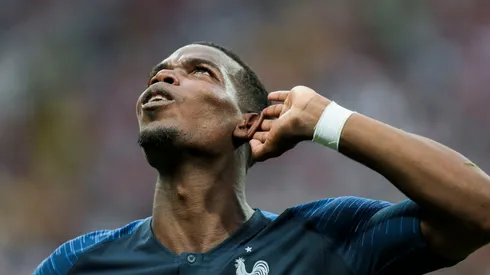 Pogba do Franca comemoram vitoria ao final da Copa do Mundo 2018 no Estadio Lujniki. Foto: Ale Cabral/AGIF
