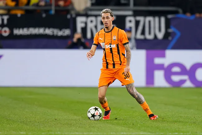 Marlon Gomes atuando no Shakhtar Donetsk-UCR (Photo by ProShots/Icon Sport via Getty Images)