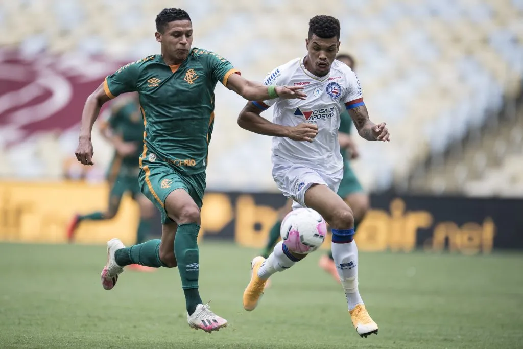 Juninho durante partida entre Fluminense x Bahia no Campeonato Brasileiro de 2020. Foto: Jorge Rodrigues/AGIF