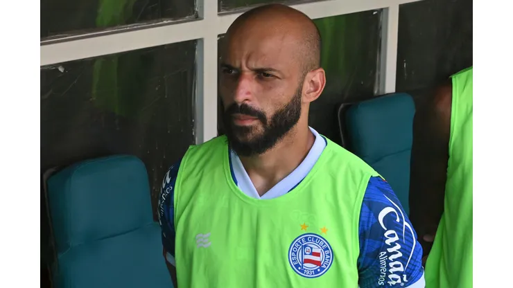 Thaciano durante confronto contra o Jequié no Campeonato Baiano de 2024.