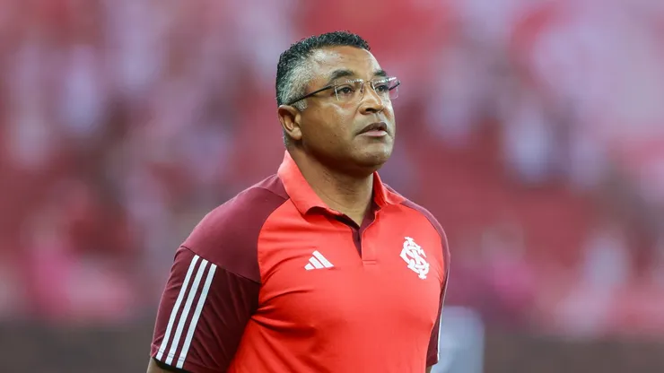 Roger Machado técnico do Internacional durante partida contra o Flamengo no estadio Beira-Rio pelo campeonato Brasileiro A 2024. Foto: Luiz Erbes/AGIF