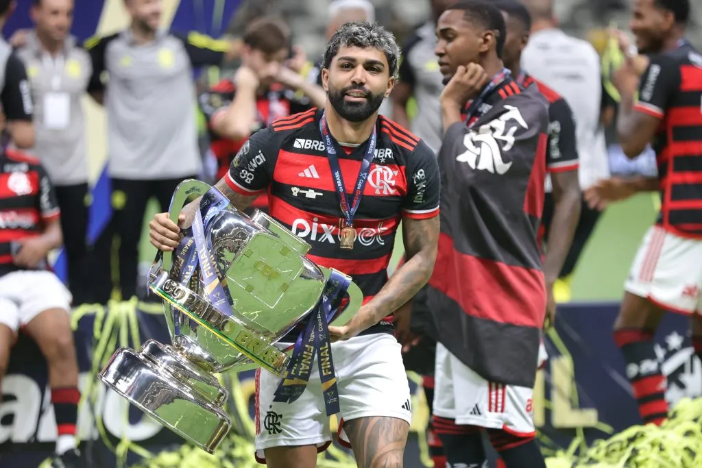 Gabigol encerra seu ciclo no Flamengo com o título da Copa Betano do Brasil. Foto: Gilson Lobo/AGIF