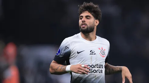 Yuri Alberto jogador do Corinthians durante partida contra o Fortaleza no estádio Arena Corinthians pelo campeonato Copa Sul-Americana 2024. Foto: Ettore Chiereguini/AGIF