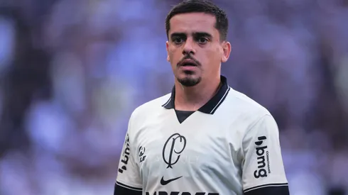 Fagner, jogador do Corinthians, durante partida contra o Santo André pelo Campeonato Paulista de 2024.