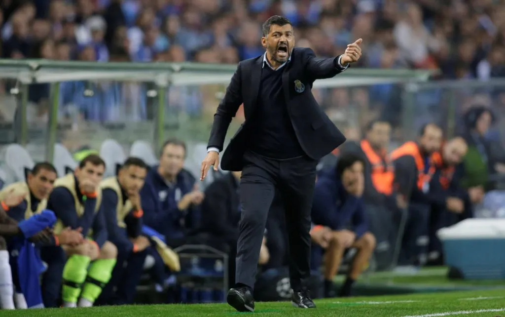 Sérgio Conceição, ex-técnico do Porto, é um dos nomes cotados para substituir Fernando Diniz. Foto: Miguel Vidal/IMAGO