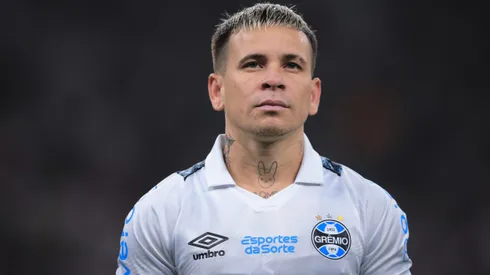 Soteldo jogador do Gremio durante partida contra o Corinthians no estadio Arena Corinthians pelo campeonato Copa Do Brasil 2024.