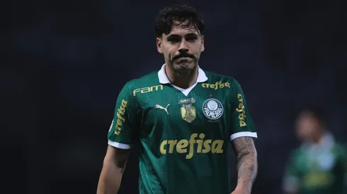 Maurício, jogador do Palmeiras, durante partida contra o Cruzeiro, pelo Brasileirão Betano.