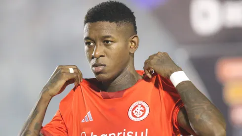 Vitao jogador do Internacional (RS) durante partida contra o Asa (AL) no estadio Coaracy da Mata Fonseca em Arapiraca (AL) pela copa do Brasil 2024, nesta quarta-feira (28).