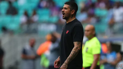 Foto: Cahuê Miranda/athletico.com.br – Lucho durante confronto contra o Bahia no Brasileirão 2024.