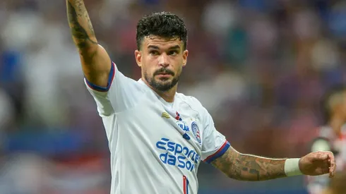 Cauly, jogador do Bahia, durante partida contra o São Paulo (Foto: Jhony Pinho/AGIF)