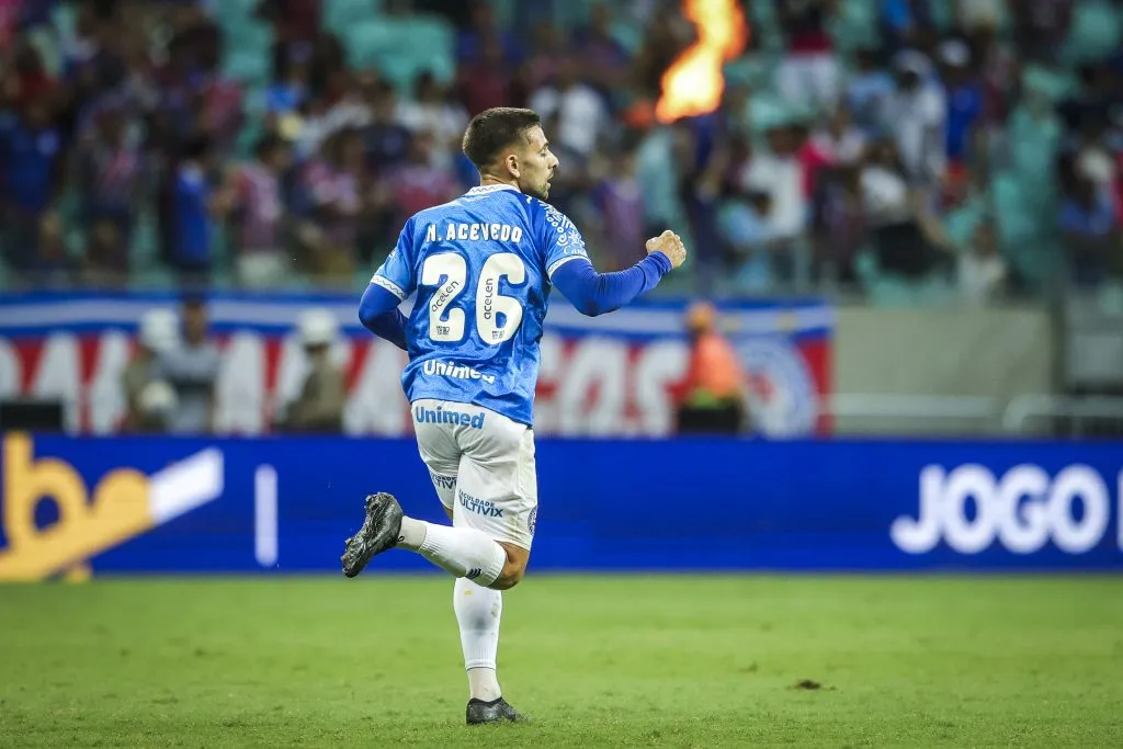 Nicolás Acevedo, volante do Bahia em partida (Imagem: Divulgação/EC Bahia)
