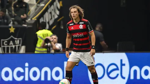 David Luiz, jogador do Flamengo, durante partida contra o Atlético-MG (Foto: Gilson Lobo/AGIF)