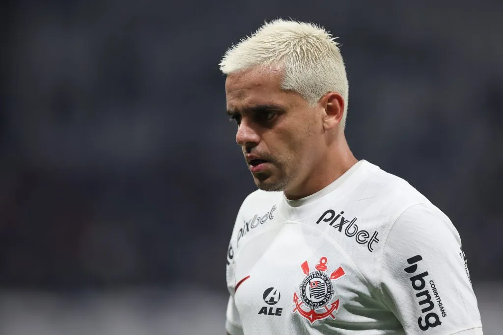 Fagner jogador do Corinthians durante partida contra o Remo no estadio Arena Corinthians pelo campeonato Copa do Brasil 2023. Foto: Marcello Zambrana/AGIF