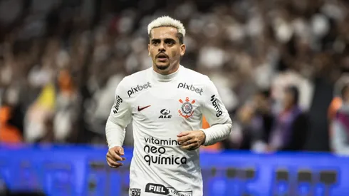 Fagner jogador do Corinthians durante partida contra o Sao Paulo no estadio Arena Corinthians pelo campeonato BRASILEIRO A 2023.