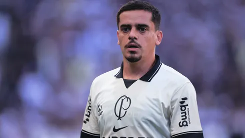 Fagner jogador do Corinthians durante partida contra o Santo André no estádio Arena Corinthians pelo campeonato Paulista 2024. Foto: Ettore Chiereguini/AGIF
