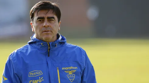 COPA AMERICA 2015, TREINO DO EQUADOR – O tecnico Gustavo Quinteros durante treino do Equador no estado Monumental.