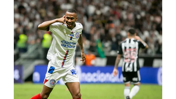 Ademir durante confronto contra o Atlético-MG no Brasileirão 2024.