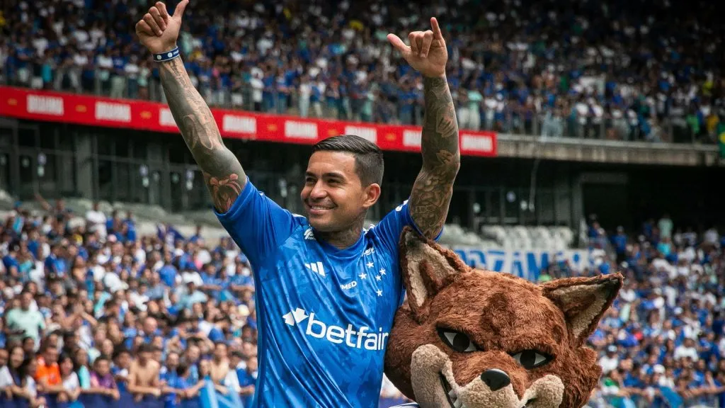 Dudu, novo atacante do Cruzeiro. Foto: Fernando Moreno/AGIF