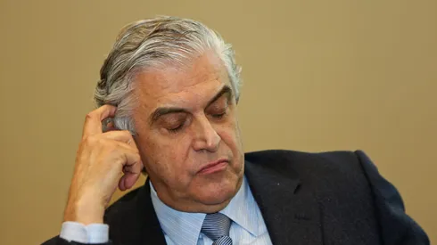 Petraglia durante entrevista coletiva em 2013.