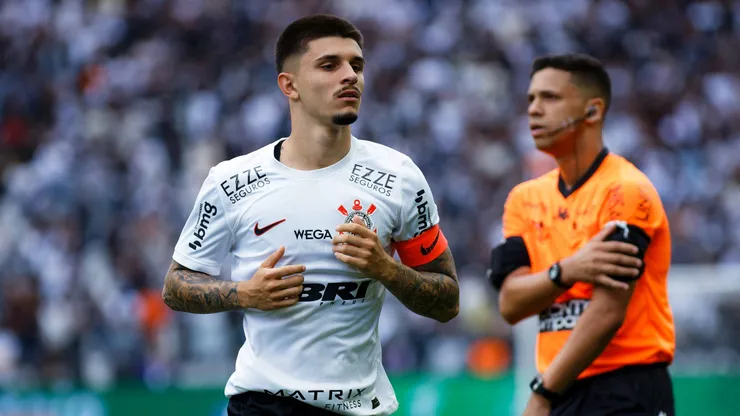 Leo Mana jogador do Corinthians durante partida contra o Cruzeiro no estadio Arena Corinthians pelo campeonato Copa Sao Paulo 2024.
